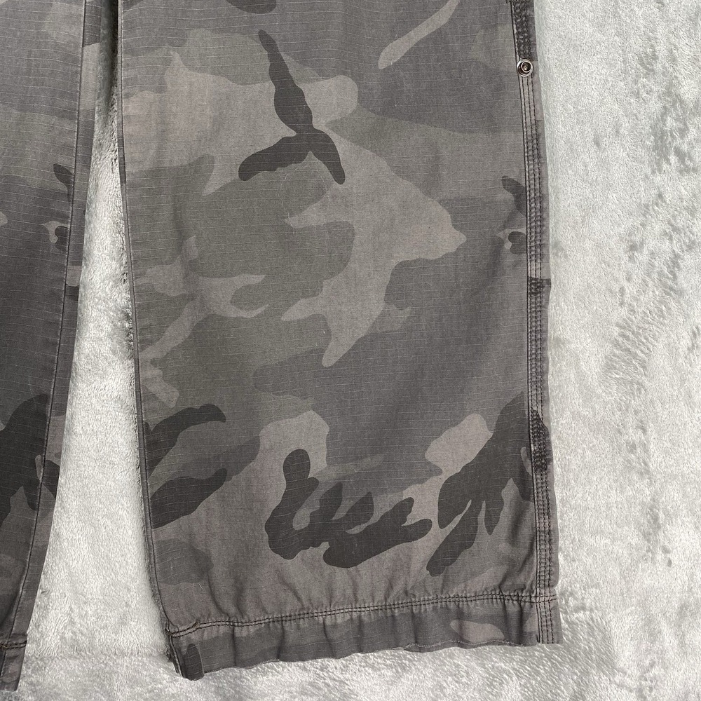 Vintage Polo Jeans Co Ralph Lauren Pants Womens Size 10 Camo Cargo Wide Leg Y2K - Picture 2 of 16